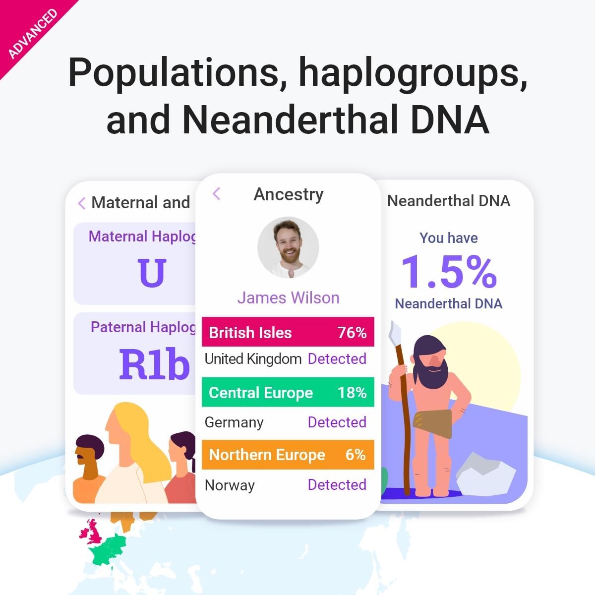 tellmeGen DNA Test Advanced (Health, Ancestry, Traits and Wellness) More Than 400 Updated Reports-4