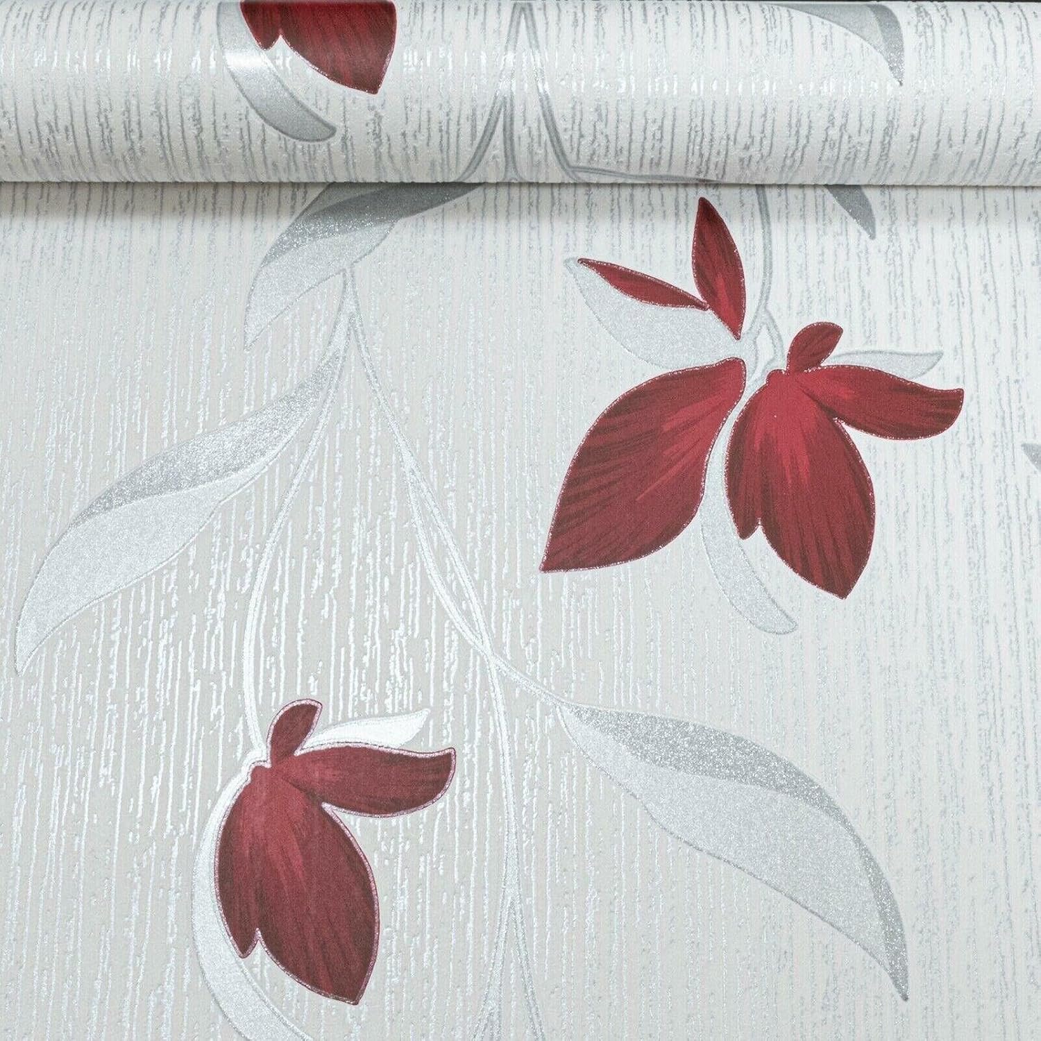 Erismann Fleur Wallpaper Red (9730-06)-1