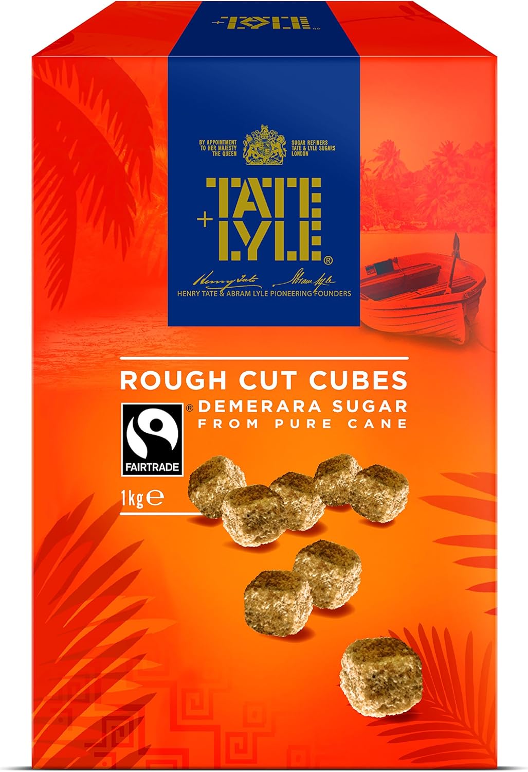 Tate and Lyle Fairtrade Demerara Rough Cut Sugar Cubes, 1kg-0