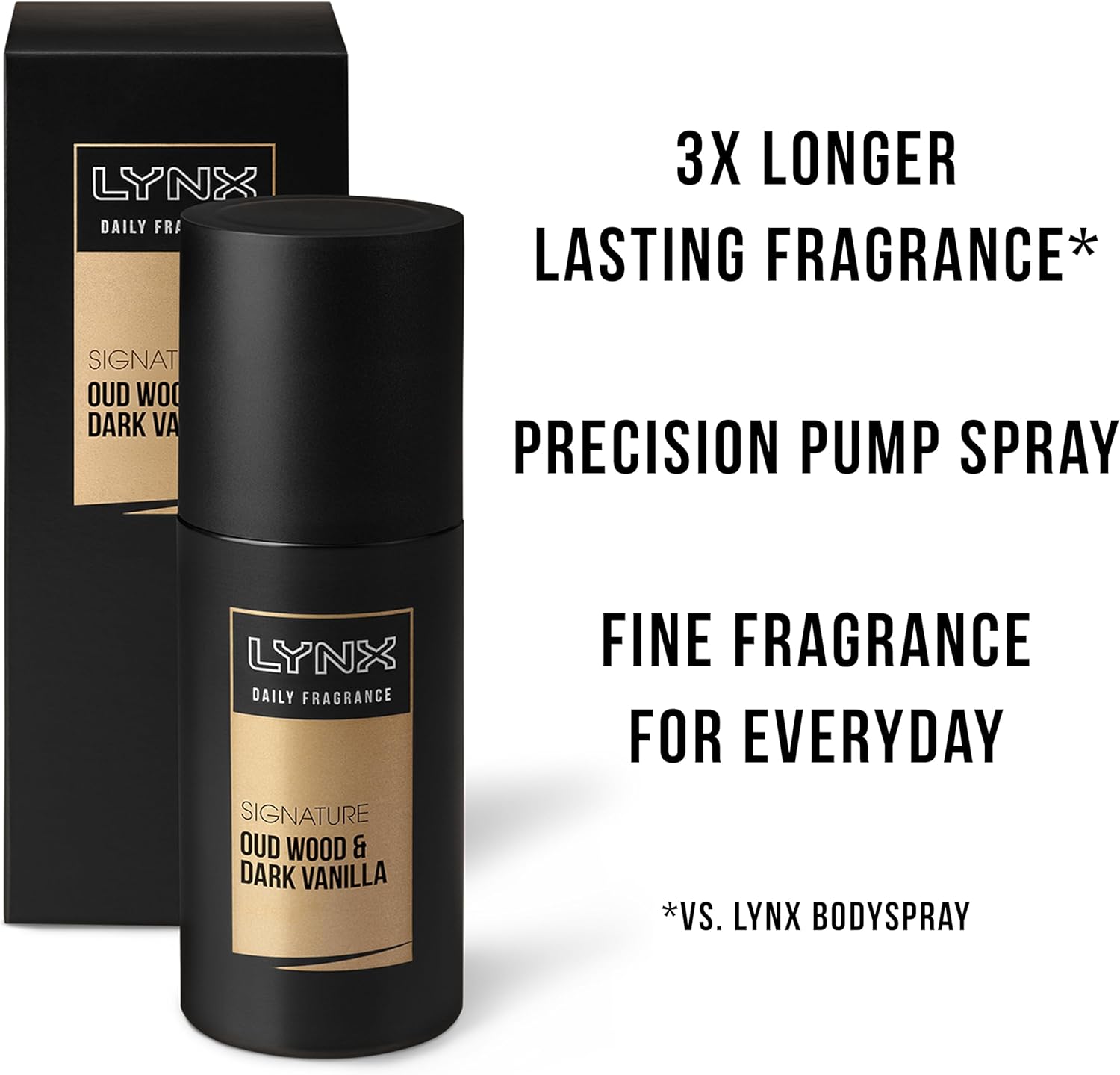 Lynx Signature Oud Wood & Dark Vanilla Daily Fragrance gives you a memorable touch style-refining pump spray 6x 100 ml-4