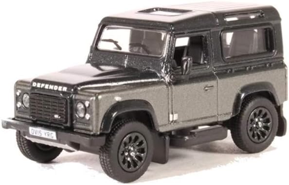 Oxford Diecast 76LRDF009AU Land Rover Defender 90 Station Wagon Corris Grey (Autobiography)-0