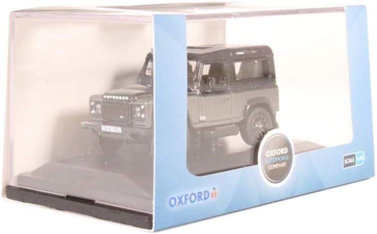 Oxford Diecast 76LRDF009AU Land Rover Defender 90 Station Wagon Corris Grey (Autobiography)-4