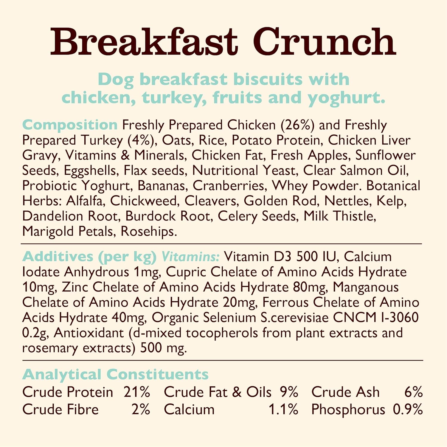 Lily's Kitchen Breakfast Crunch Dry Dog Food, 800 g-1