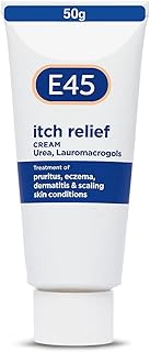 E45 Itch Relief Cream 50 g – Anti Itch Cream for Skin Irritation – Non-Greasy E45 Cream to Relieve Itching – Eczema Dermatitis Cream – Instantly Soothes and Calms Skin - E45 for Itching