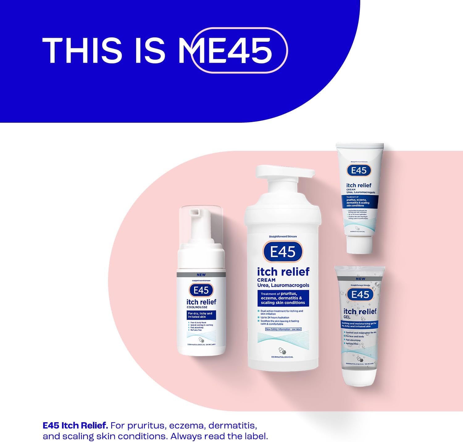 E45 Itch Relief Cream 50 g – Anti Itch Cream for Skin Irritation – Non-Greasy E45 Cream to Relieve Itching – Eczema Dermatitis Cream – Instantly Soothes and Calms Skin - E45 for Itching-5