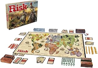 Hasbro Gaming Risk| Strategy Family Game of Conquest for 10+ Year Old Kids| 300 Updated Figures | Improved Mission Cards | For 2 to 5 Players | Gift Idea for Classic Board Games Fans