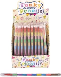 HENBRANDT 20 Crayons with 11 Swap Points Pencil Multi Colour Crayon Stationary sets Party bag fillers