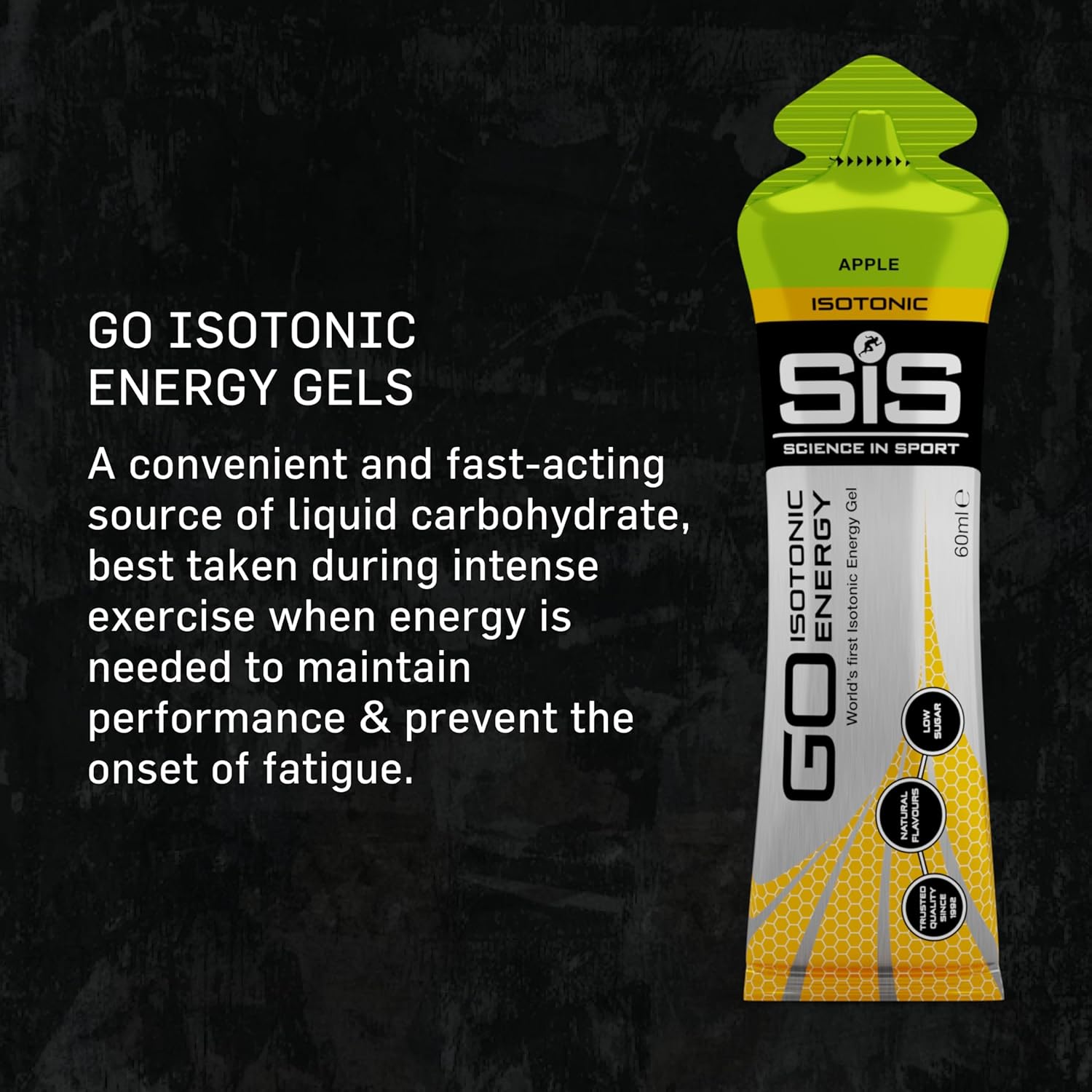 Science In Sport GO Isotonic Energy Gels, Running Gels with 22g Carbohydrates, Low Sugar, Variety Pack of Assorted Flavours, 60ml Per Serving (20 Pack)-1