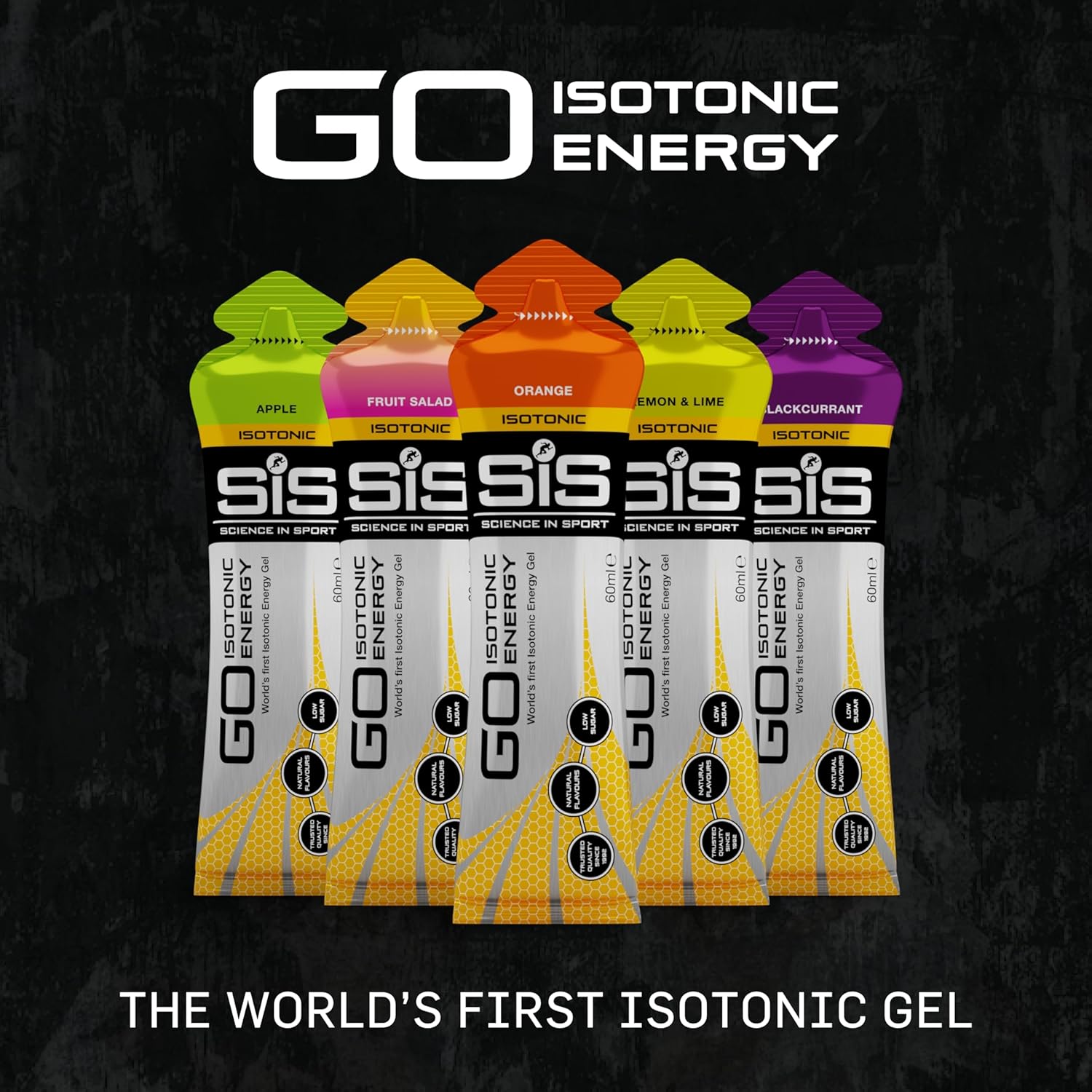 Science In Sport GO Isotonic Energy Gels, Running Gels with 22g Carbohydrates, Low Sugar, Variety Pack of Assorted Flavours, 60ml Per Serving (20 Pack)-4