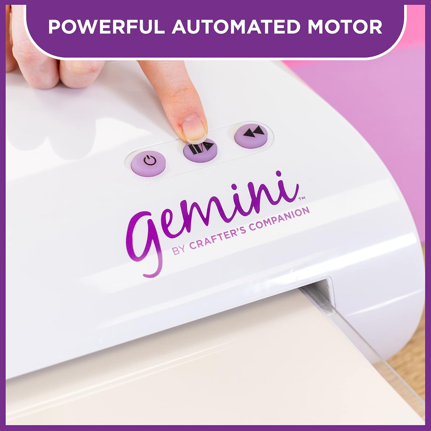 Gemini Multi Media Die Cutting & Embossing Machine with Pause Resume & Reverse, White, Global Version, 22.5 x 43 x 25.6 cm-2