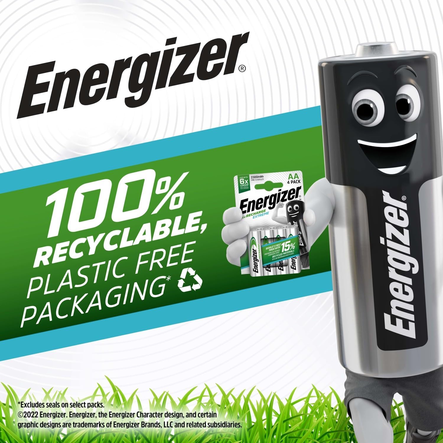 Energizer Rechargeable Battery AAA, Extreme Rechargeable, 4 Pack-6