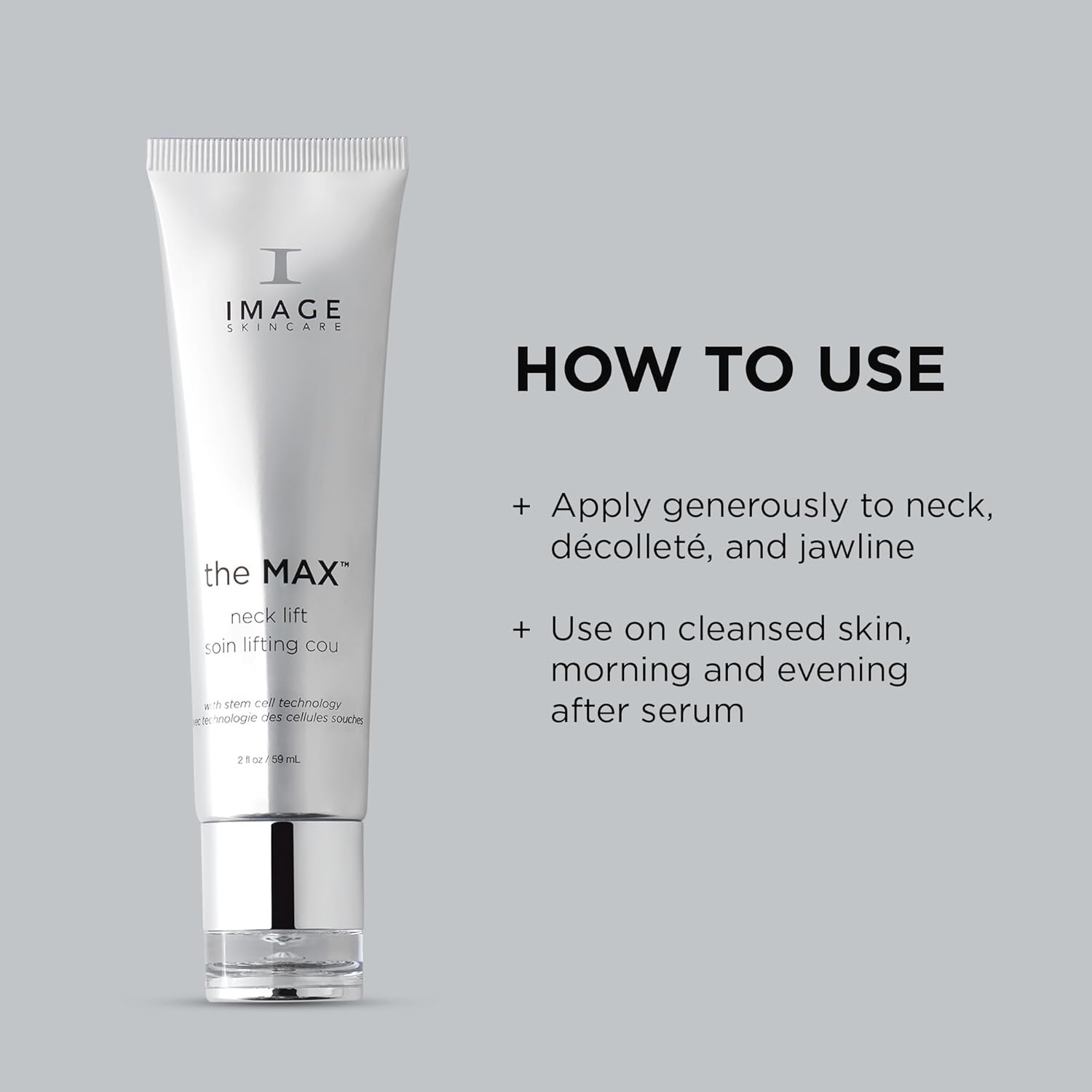 IMAGE Skincare, the MAX Neck Lift, Firming Cream to Uplift the Appearance of Sagging Skin, Improve Appearance of Fine Lines, 59 mL-5