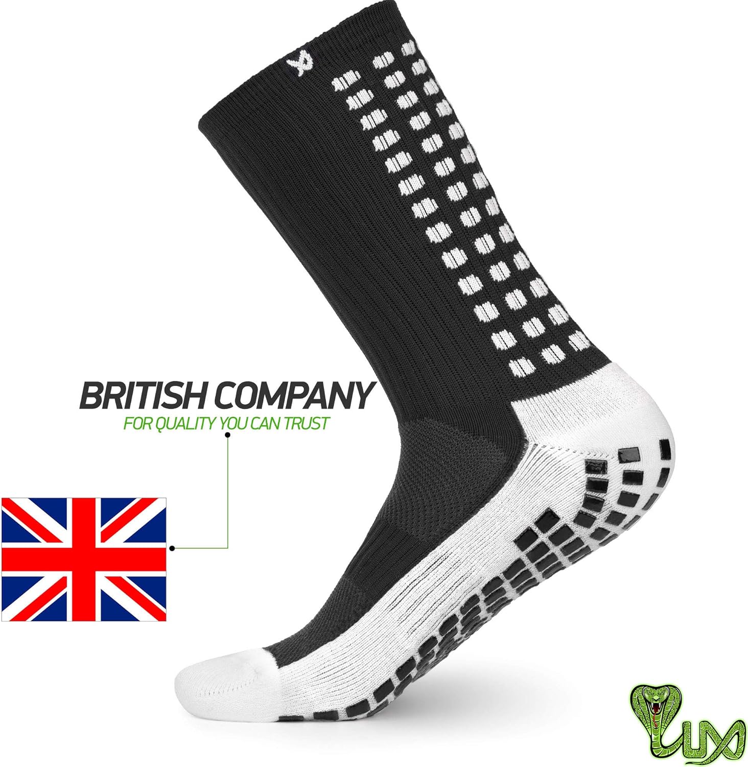 Lux Dual Grip Socks - Football Grip Socks for Men and Women. GripArray™ Engineered Performance & Comfort - Anti Slip Socks for Football-8