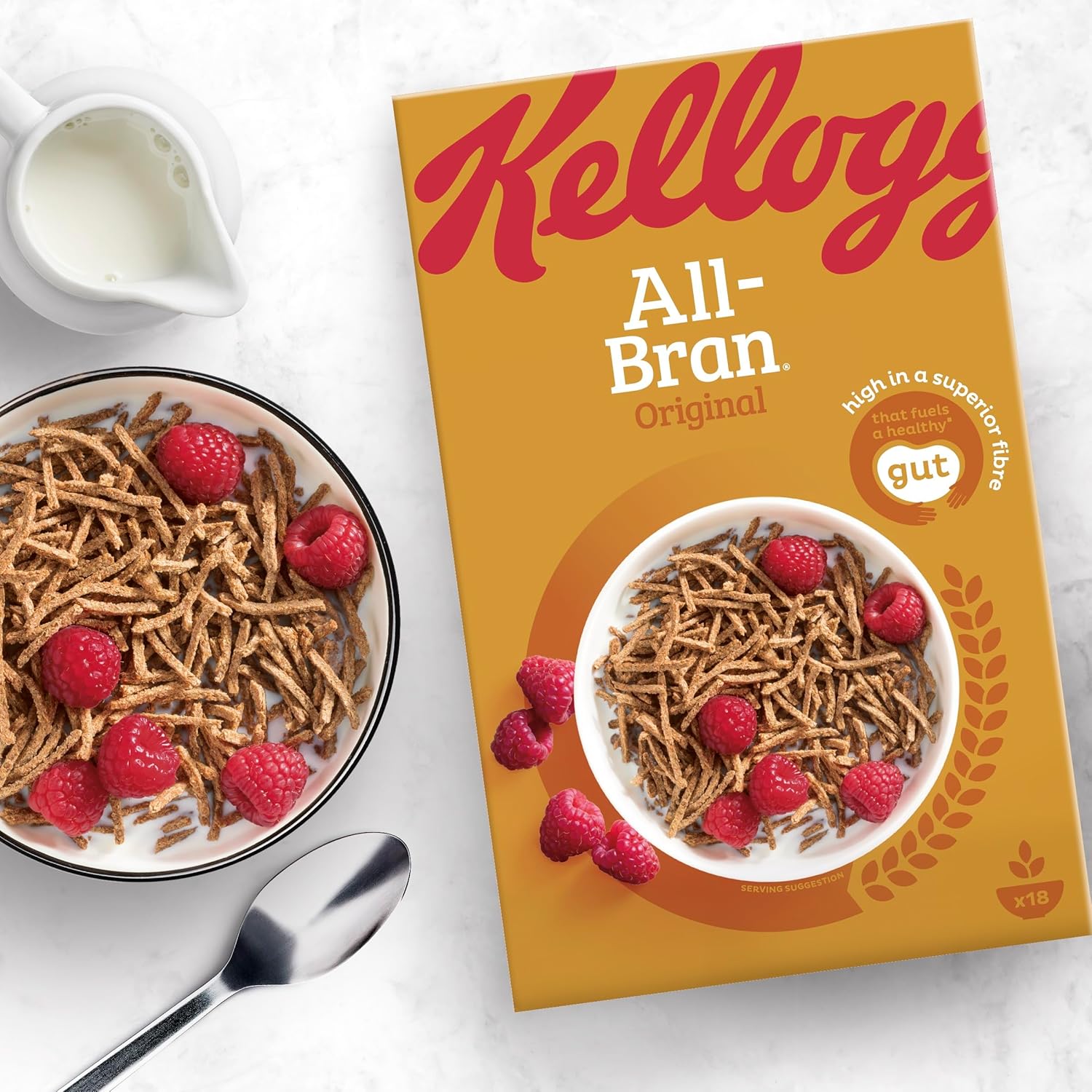 Kellogg's All-Bran Breakfast Cereal Box, 750g-1