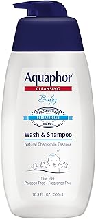 Aquaphor Baby Wash & Shampoo 16.9 Fluid Ounce - Pediatrician Recommended Brand