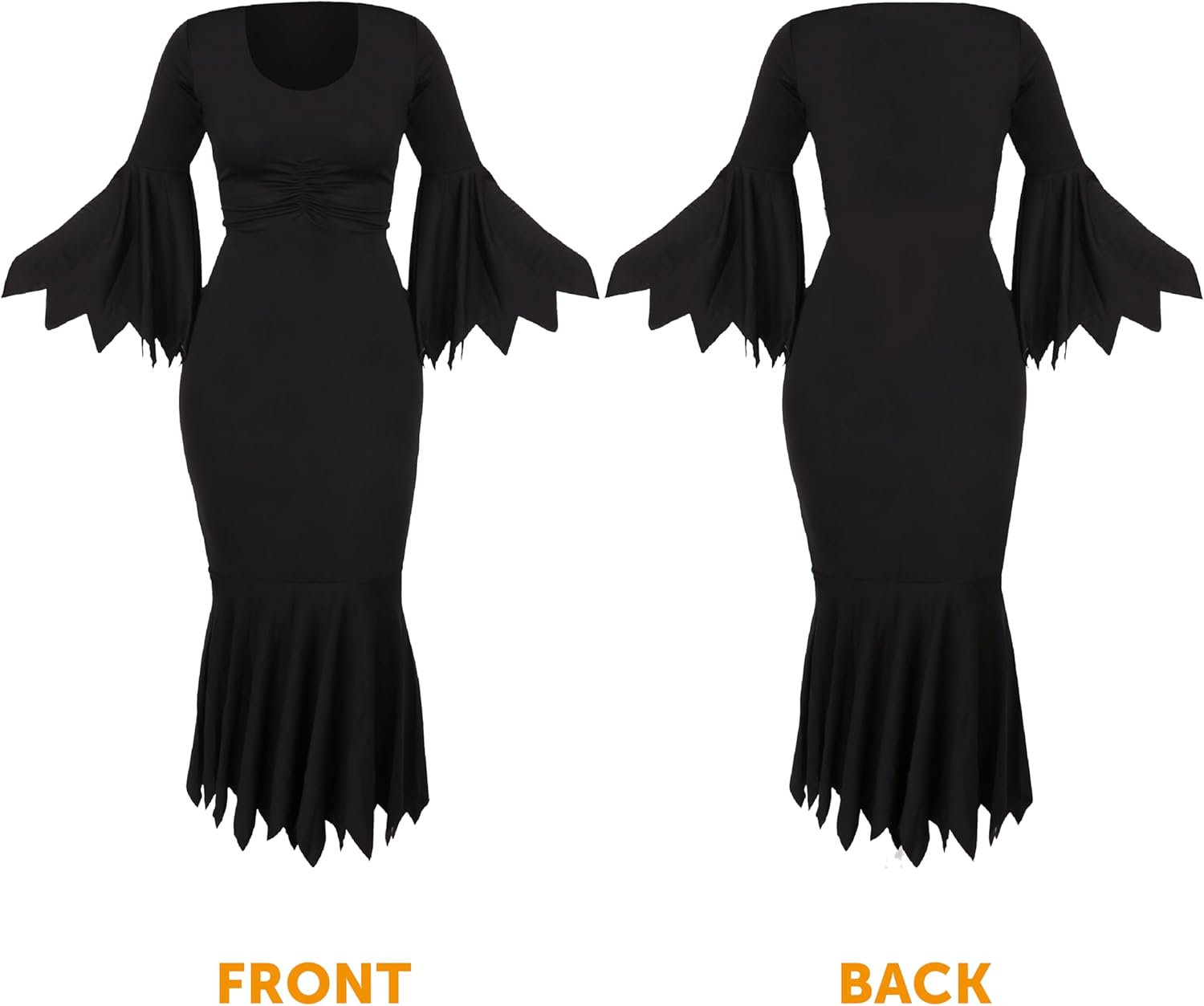 Ladies Black Halloween Dress - Perfect For Halloween Or Fancy Dress Events - UK 20/22 / XX-Large-4