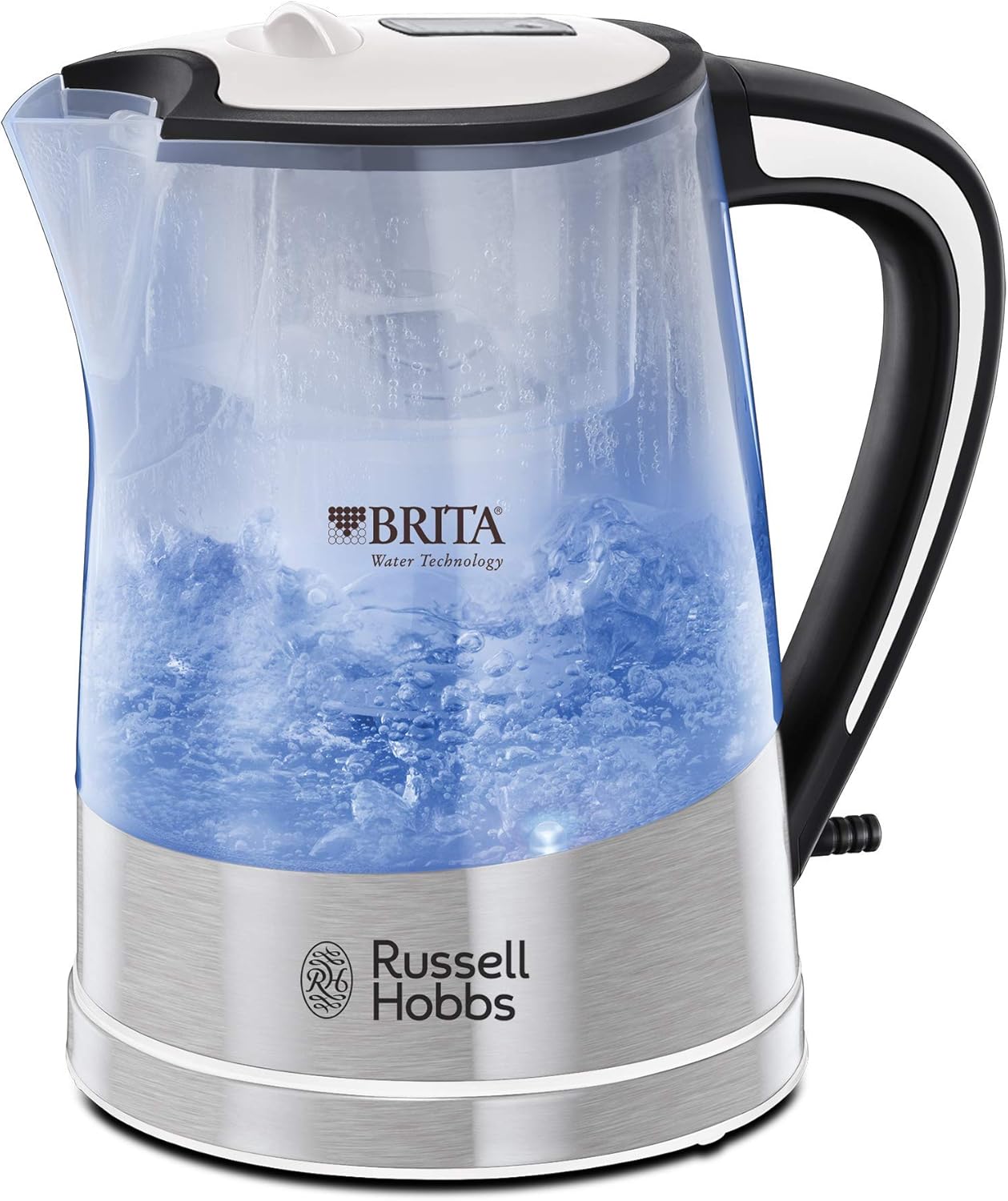 Russell Hobbs 22851 Brita Filter Purity Electric Kettle, Illuminating Filter Kettle with Brita Maxtra+ Cartridge Included, 3000 W, 1.5 Litre, Plastic-0