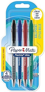 Paper Mate 2027735 Flex Grip Ultra Retractable Ballpoint Pen (Pack of 4)