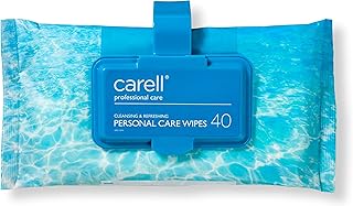 Carell Personal Care Wipes - Pack of 1 - 40 Wipes -Dermatologically Tested, Rinse Free, Multi Purpose, Cleansing Wipes Ideal for Patient Use - White