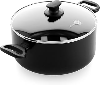 Greenpan Cambridge Healthy Ceramic Non-Stick 24 cm/4.9 Litre Casserole Pot, Induction, PFAS Free, Oven Safe, Black