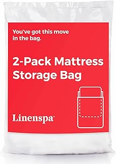 Linenspa Mattress Bag - 2 Pack King/Cal King Mattress Bag for Moving and Storage - Mattress Protection - King/Cal King Mattress Storage Bag – Mattress Storage bag King/Cal King