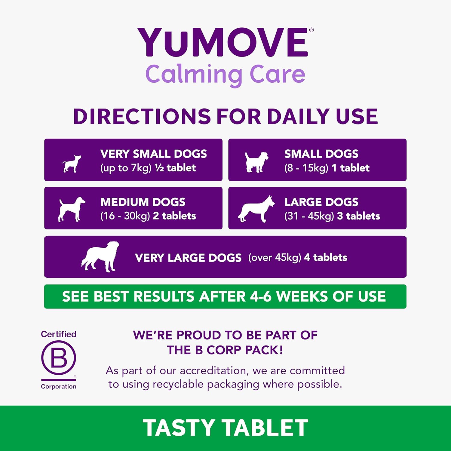 YuMOVE Calming Care for Adult Dogs | Previously YuCALM Dog | Calming Supplement for Dogs who are Stressed or Nervous |60 tablets | Packaging may vary-4