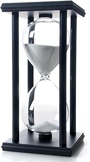 Bellaware 60 Minutes Hourglass, Wood Sand Timer