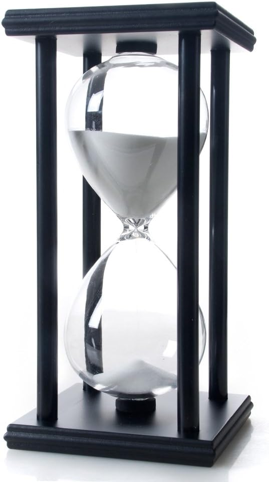 Bellaware 60 Minutes Hourglass, Wood Sand Timer-0