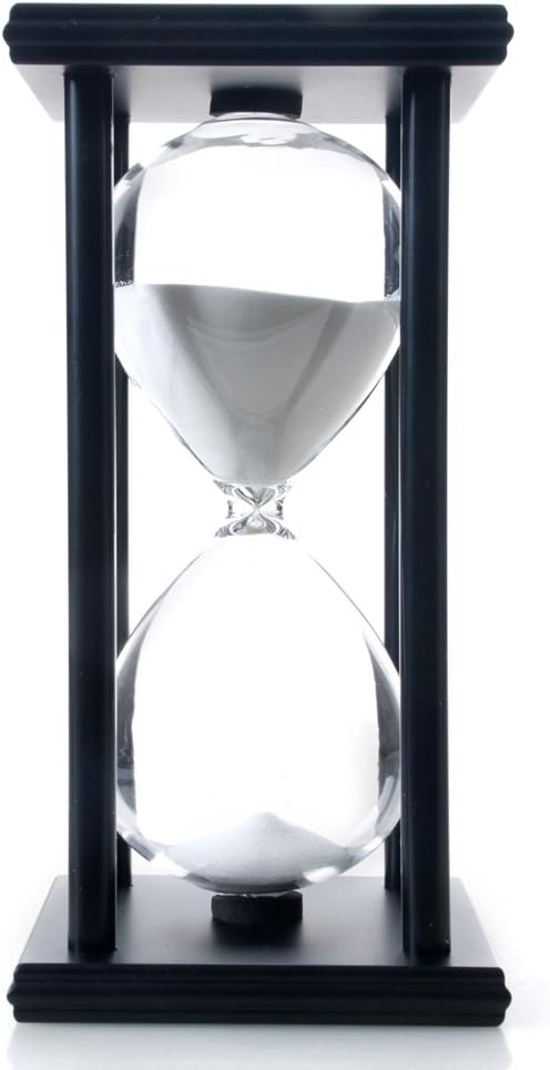 Bellaware 60 Minutes Hourglass, Wood Sand Timer-1