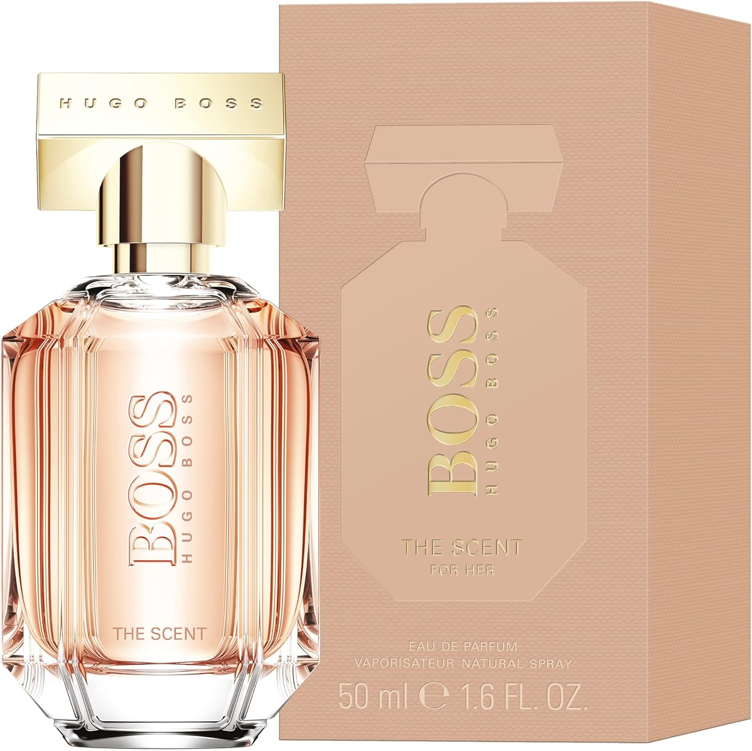 BOSS The Scent - Eau de Parfum for Her - Fragrance Fragrance with Notes of Honeyed Peach, Osmanthus Flower, Roasted Cocoa - High Longevity - 50ml-1