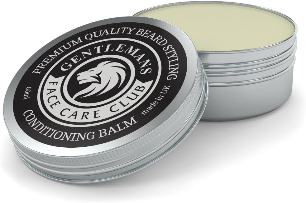 Gentlemans Face Care Club Beard Balm - Premium Quality Conditioning Butter For Creating Beard Styles, Goatees, Sideburns + Moustaches – Extra Large 60ml Tub-5