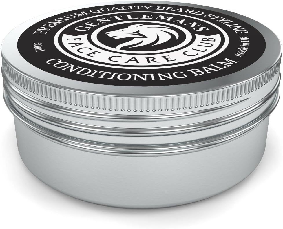 Gentlemans Face Care Club Beard Balm - Premium Quality Conditioning Butter For Creating Beard Styles, Goatees, Sideburns + Moustaches – Extra Large 60ml Tub-6