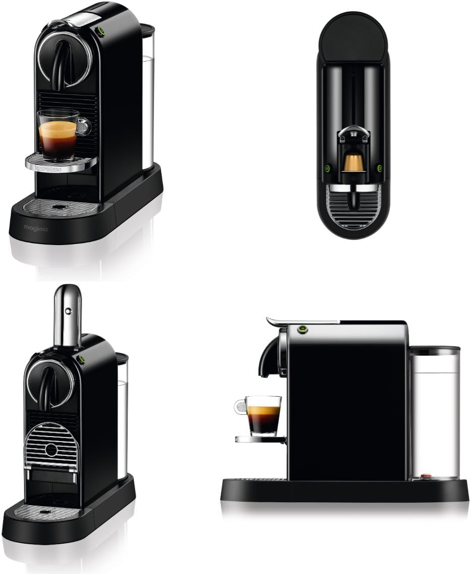 Nespresso Citiz Automatic Pod Coffee Machine for Espresso, Lungo by Magimix in Black-5