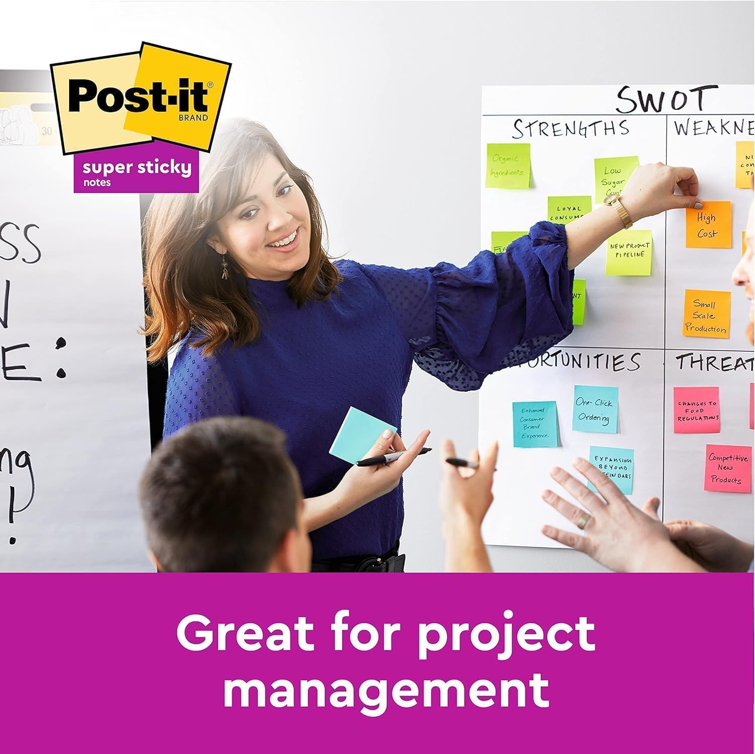 Post-it Super Sticky Notes, School and Office Supplies, Extra Sticking Notes for Boards, Monitors & Walls, 6 Pads in Pastel Colours, 540 Total Sheets, 76 mm x 127 mm-5