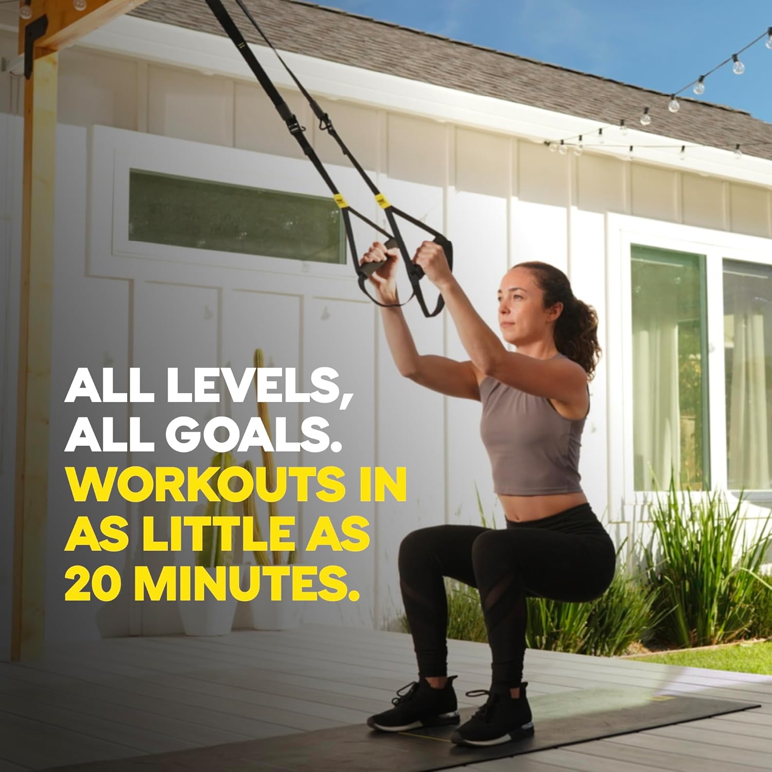 TRX GO Suspension Trainer System: Lightweight and Portable | Full Body Workout, All Levels and All Goals Includes a poster with first steps, 2 training instructions and anchors indoors and outdoors-1