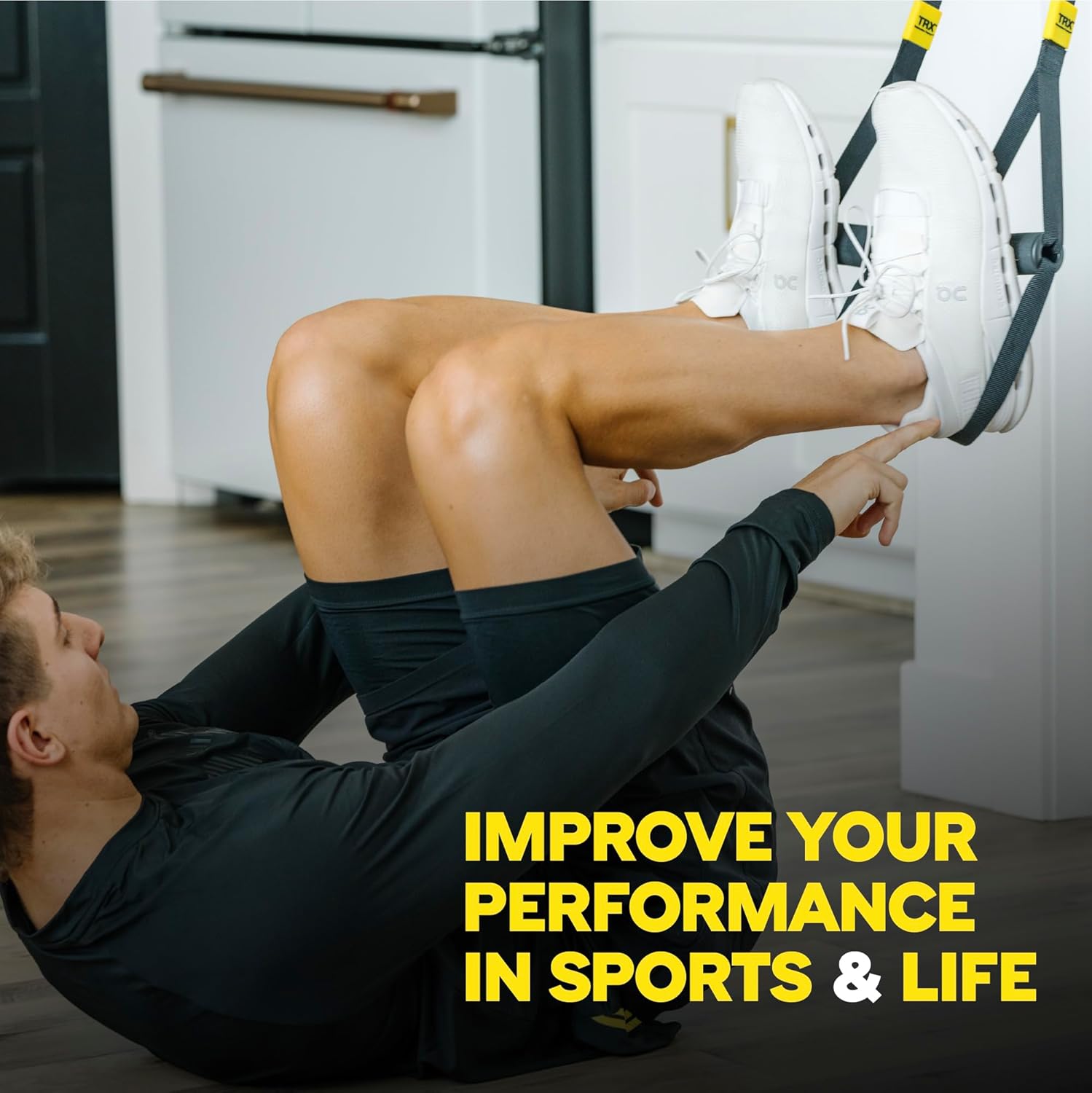 TRX GO Suspension Trainer System: Lightweight and Portable | Full Body Workout, All Levels and All Goals Includes a poster with first steps, 2 training instructions and anchors indoors and outdoors-2