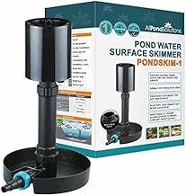 allpondsolutions Pond Skimmer Standing Adjustable Koi Fish Pond Water Surface Skimmer Removes Leaves/Debris