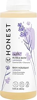 Honest Calming Lavender Hypoallergenic Bubble Bath with Naturally Derived Botanicals, Dreamy Lavender, 12 Fluid Ounce