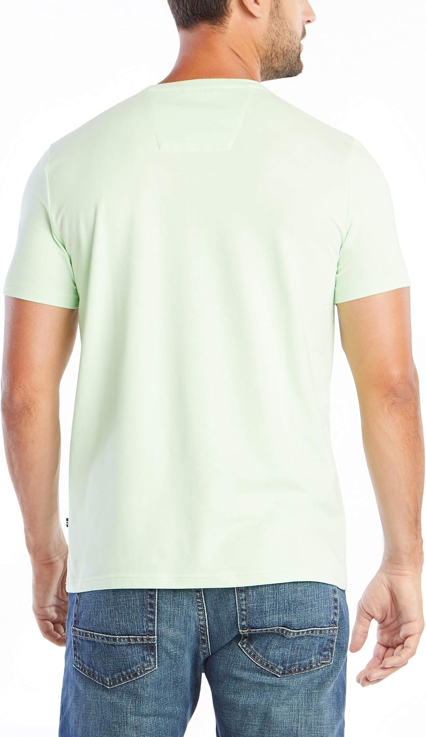 Nautica Men's Solid Crew Neck Short Sleeve Pocket T-Shirt-2