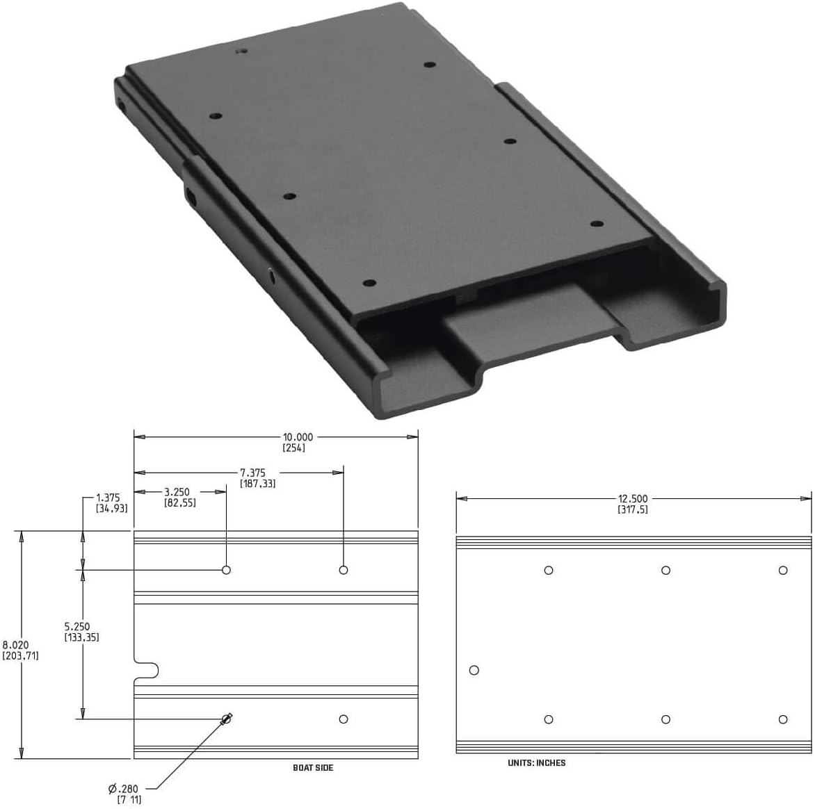 Minn Kota 1854035 Quick Release Bracket/MKA-16-03-1