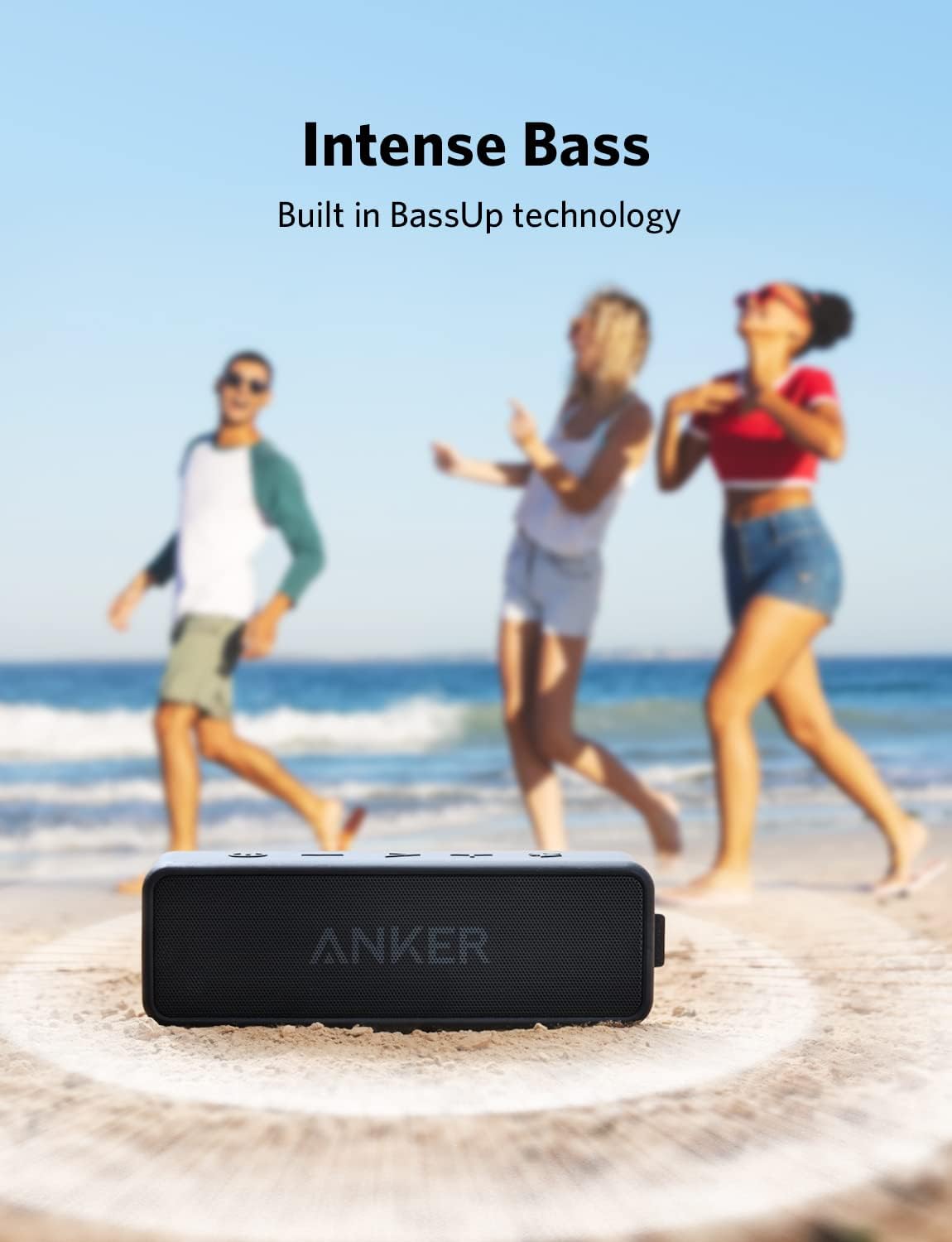 Anker Soundcore 2 Portable Bluetooth Speaker with 12W Stereo Sound, BassUp, IPX7 Waterproof, 24-Hour Playtime, Wireless Stereo Pairing, Speaker for Home, Outdoors, Travel-2