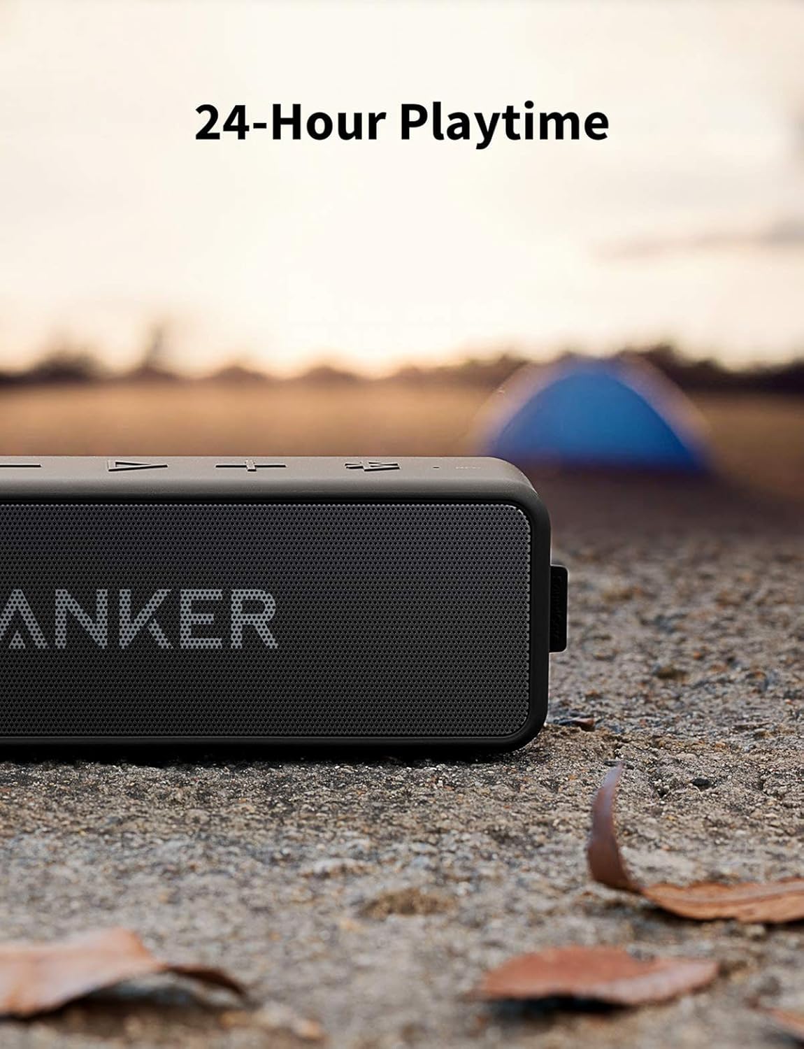 Anker Soundcore 2 Portable Bluetooth Speaker with 12W Stereo Sound, BassUp, IPX7 Waterproof, 24-Hour Playtime, Wireless Stereo Pairing, Speaker for Home, Outdoors, Travel-5