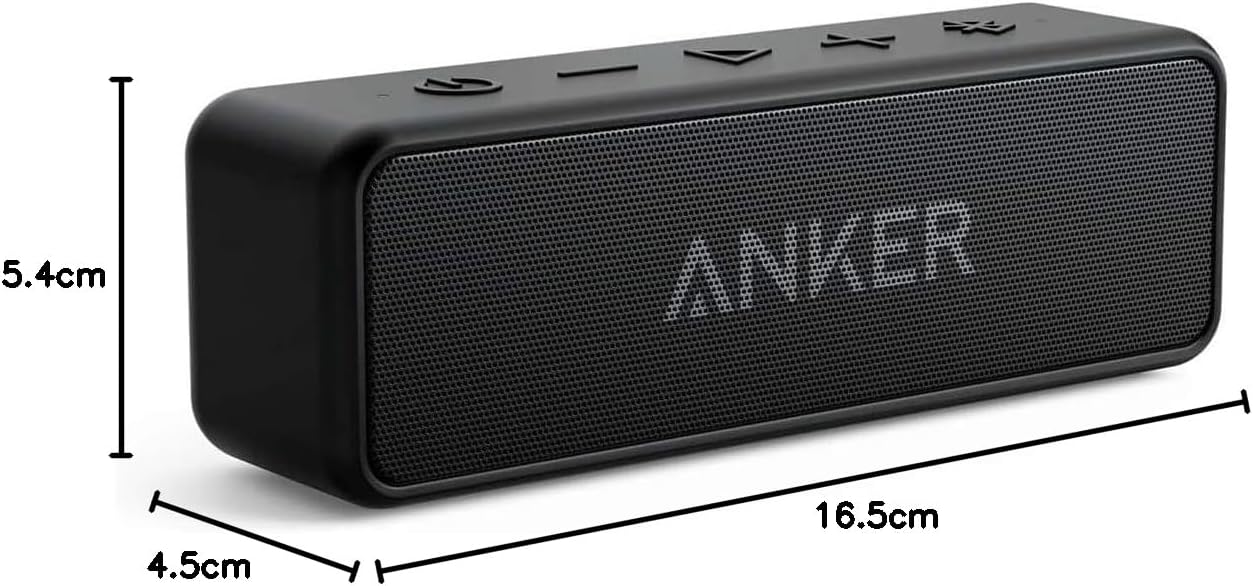 Anker Soundcore 2 Portable Bluetooth Speaker with 12W Stereo Sound, BassUp, IPX7 Waterproof, 24-Hour Playtime, Wireless Stereo Pairing, Speaker for Home, Outdoors, Travel-7