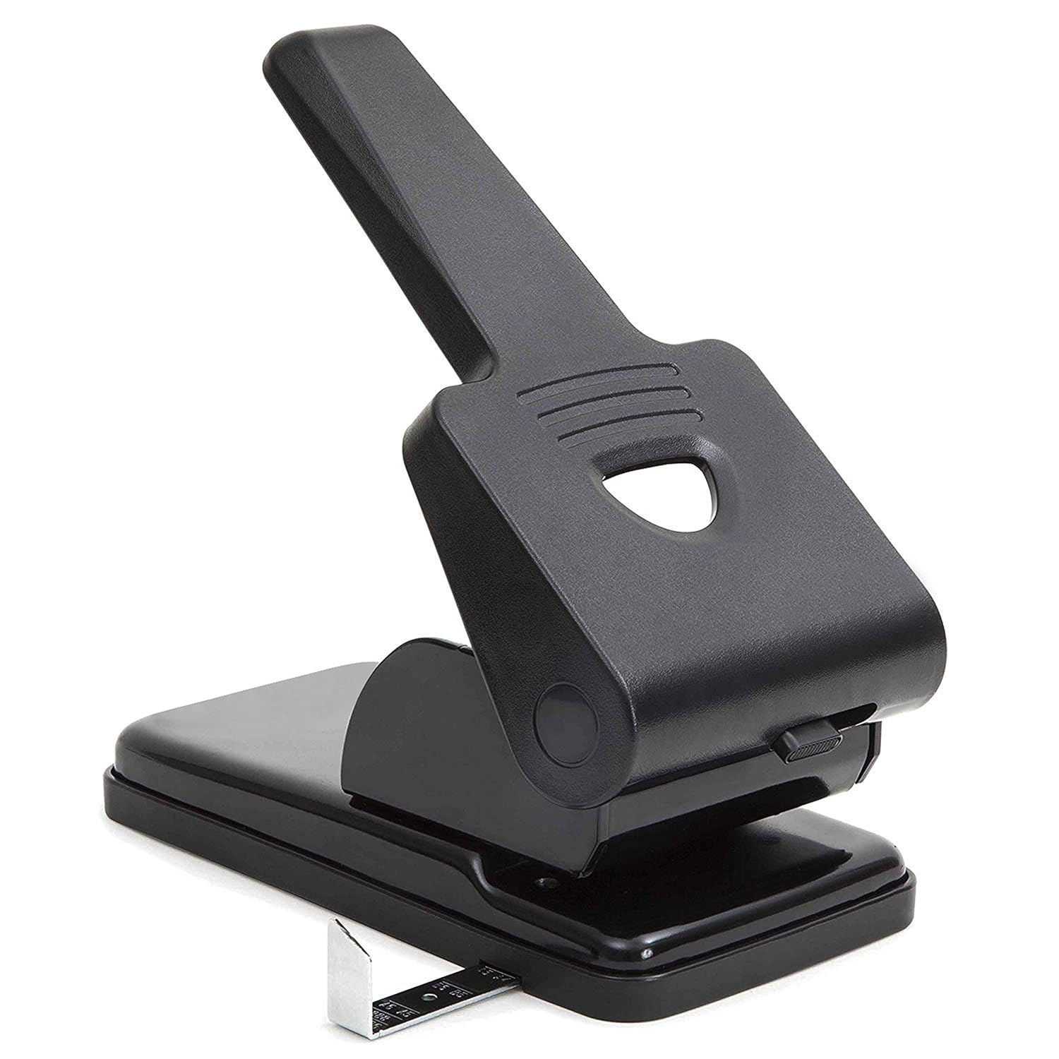 Belle Vous Extra Heavy Duty 2 Hole Punch - 70 Sheet Capacity - Distance Between Holes 8cm (3.15 inches) - Black Desktop Hole Puncher with Lock Down Handle - Suitable for the Home, Office and School-0