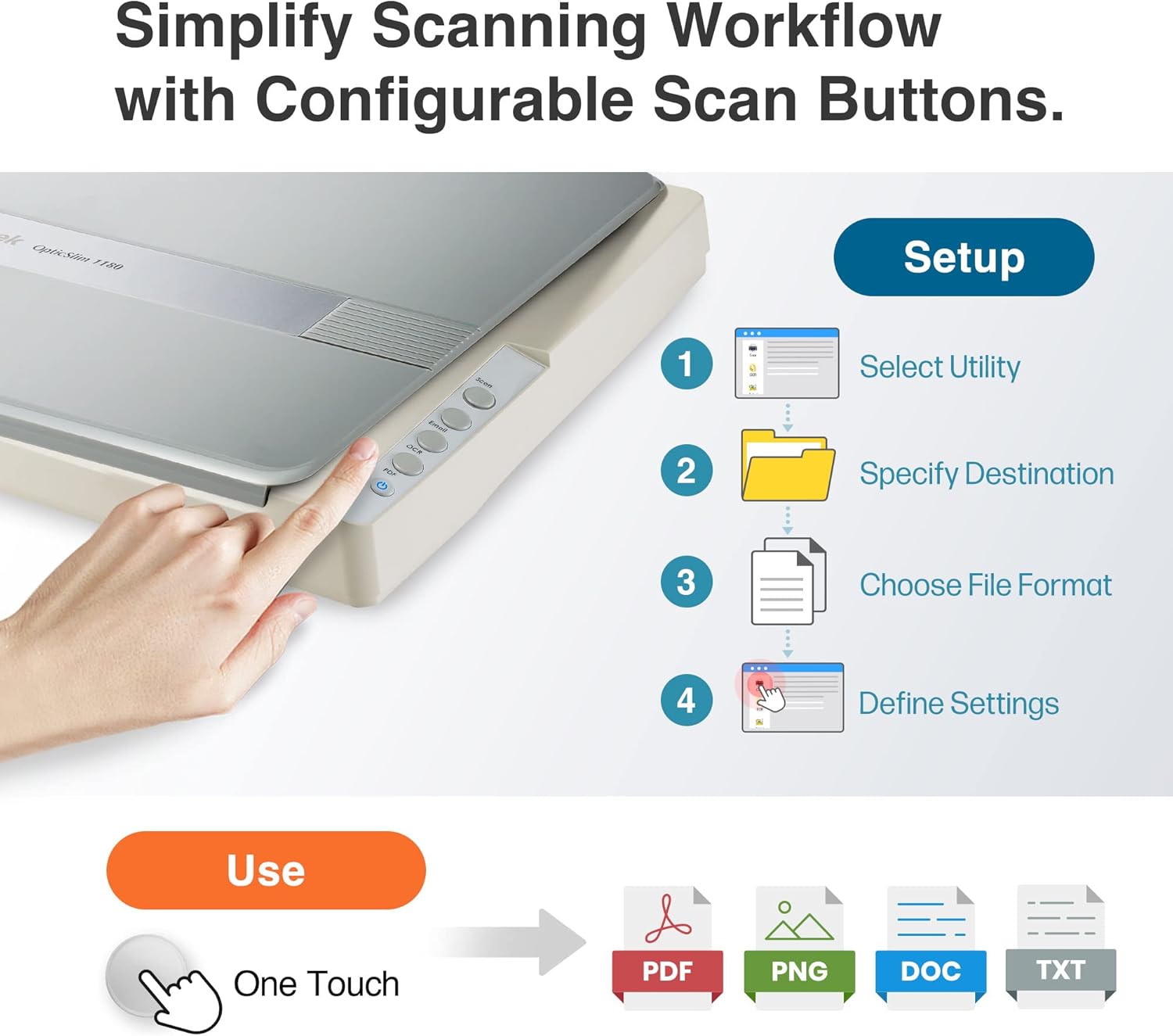 Plustek OS1180 Flatbed Scanner for A3 Graphics and Documents - Designed for Libraries, Schools or Small Offices - Scan A3 Document in 9 Seconds About-2