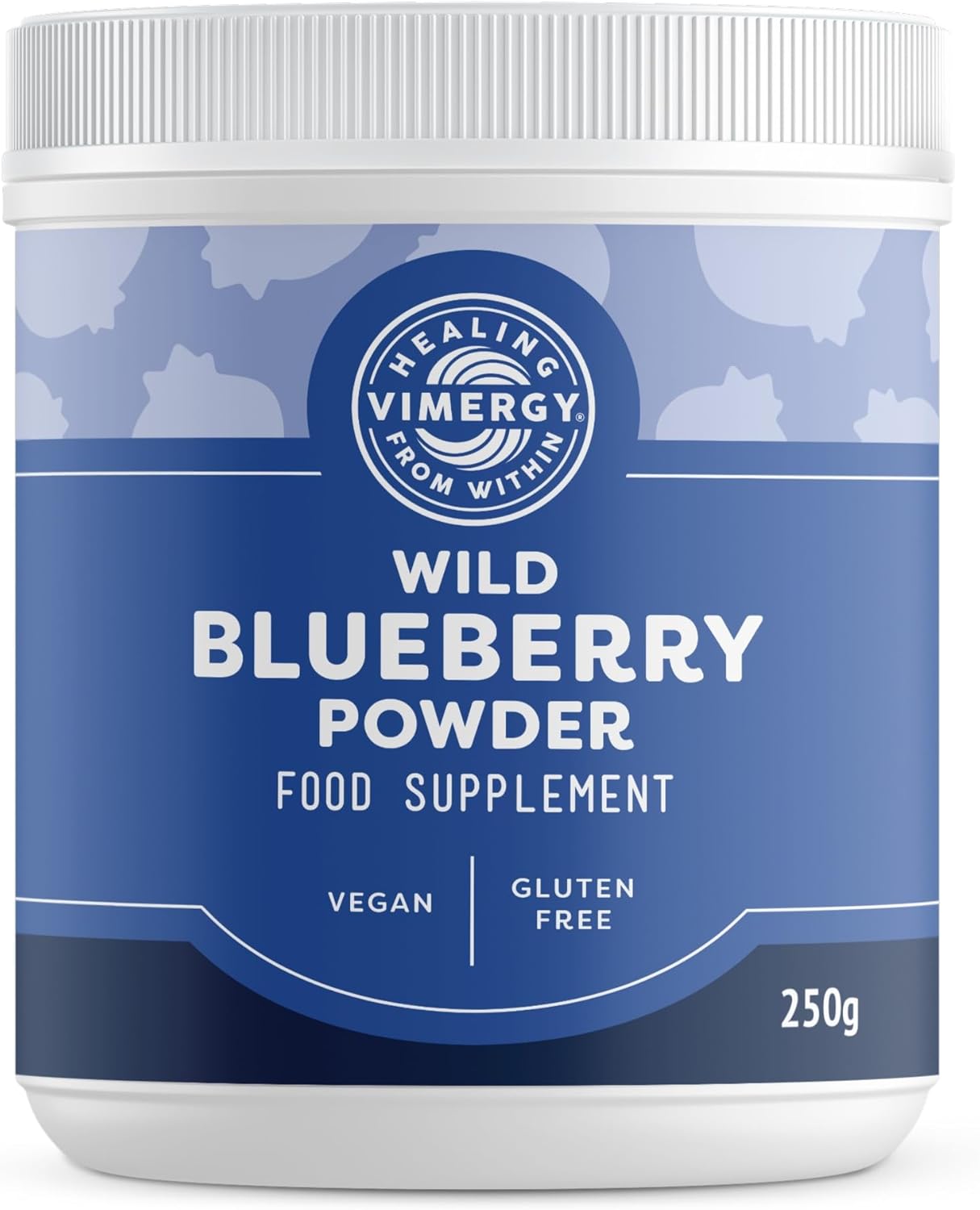 Vimergy Wild Blueberry Powder, 62 Servings – Wild Blueberry – Blueberry Powder from Whole Blueberries– Vegan Supplement – Formulated Without Added Sugar or fillers – Non-GMO & Gluten-Free (250g)-0