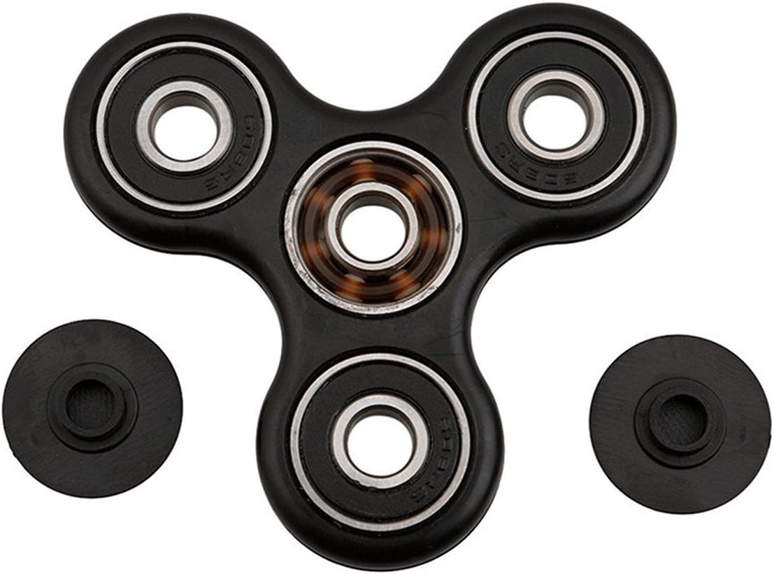 eLander Fidget Toys Hand spinner [Black], ADHD, Anxiety, and Autism Adult Children-2