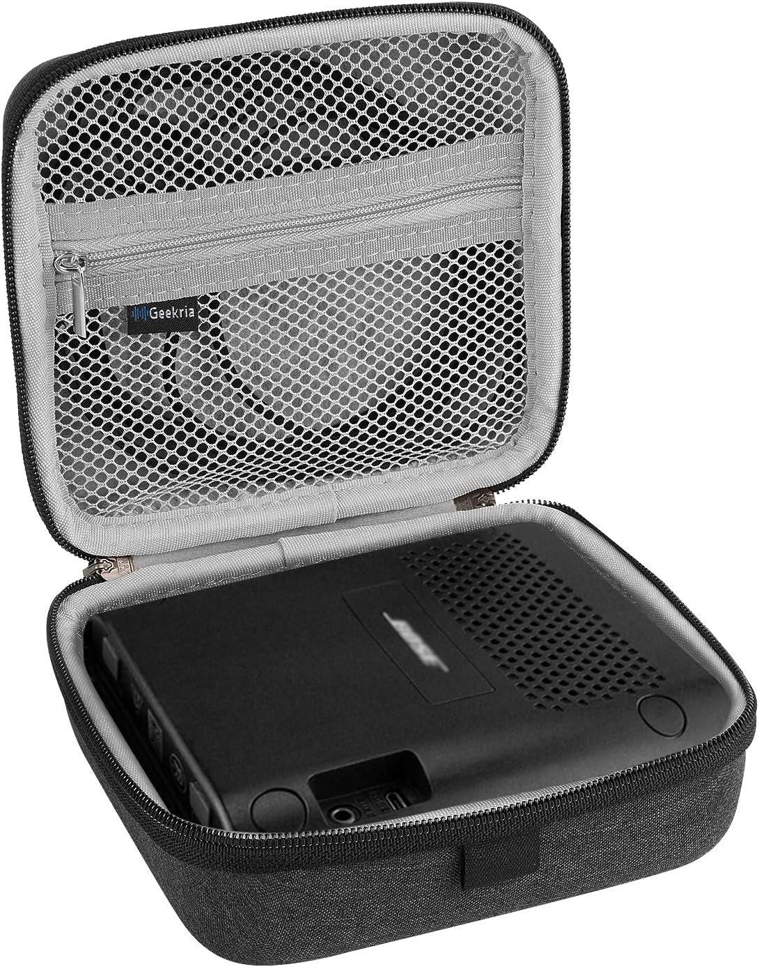 Geekria UltraShell Speaker Case Compatible with Bose SoundLink Color II Portable Bluetooth Wireless Speaker Case, Replacement Hard Shell Travel Carrying Bag with Cable Storage (Grey)-3