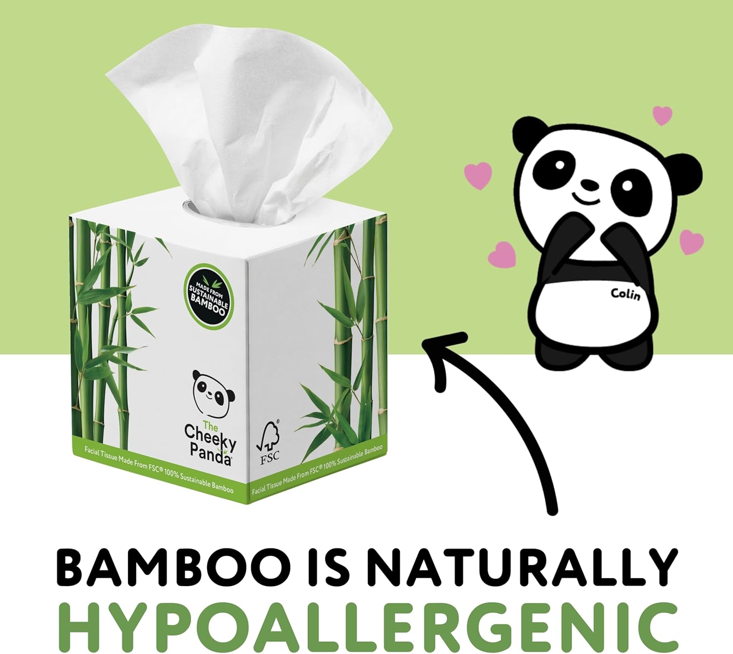 The Cheeky Panda Bamboo Facial Tissues | 12 Cube Tissue Boxes | Soft Face Tissues | Plastic Free Tissues Box Multipack-3