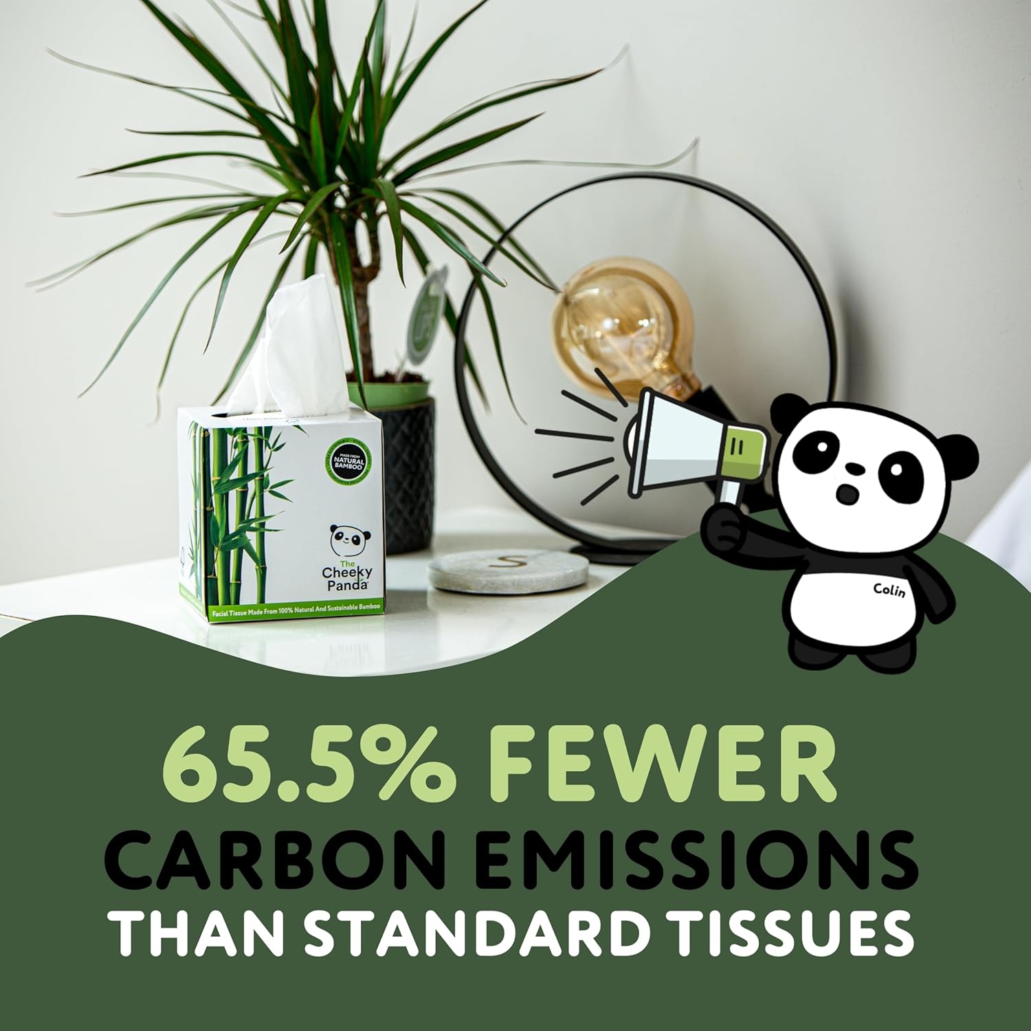 The Cheeky Panda Bamboo Facial Tissues | 12 Cube Tissue Boxes | Soft Face Tissues | Plastic Free Tissues Box Multipack-5